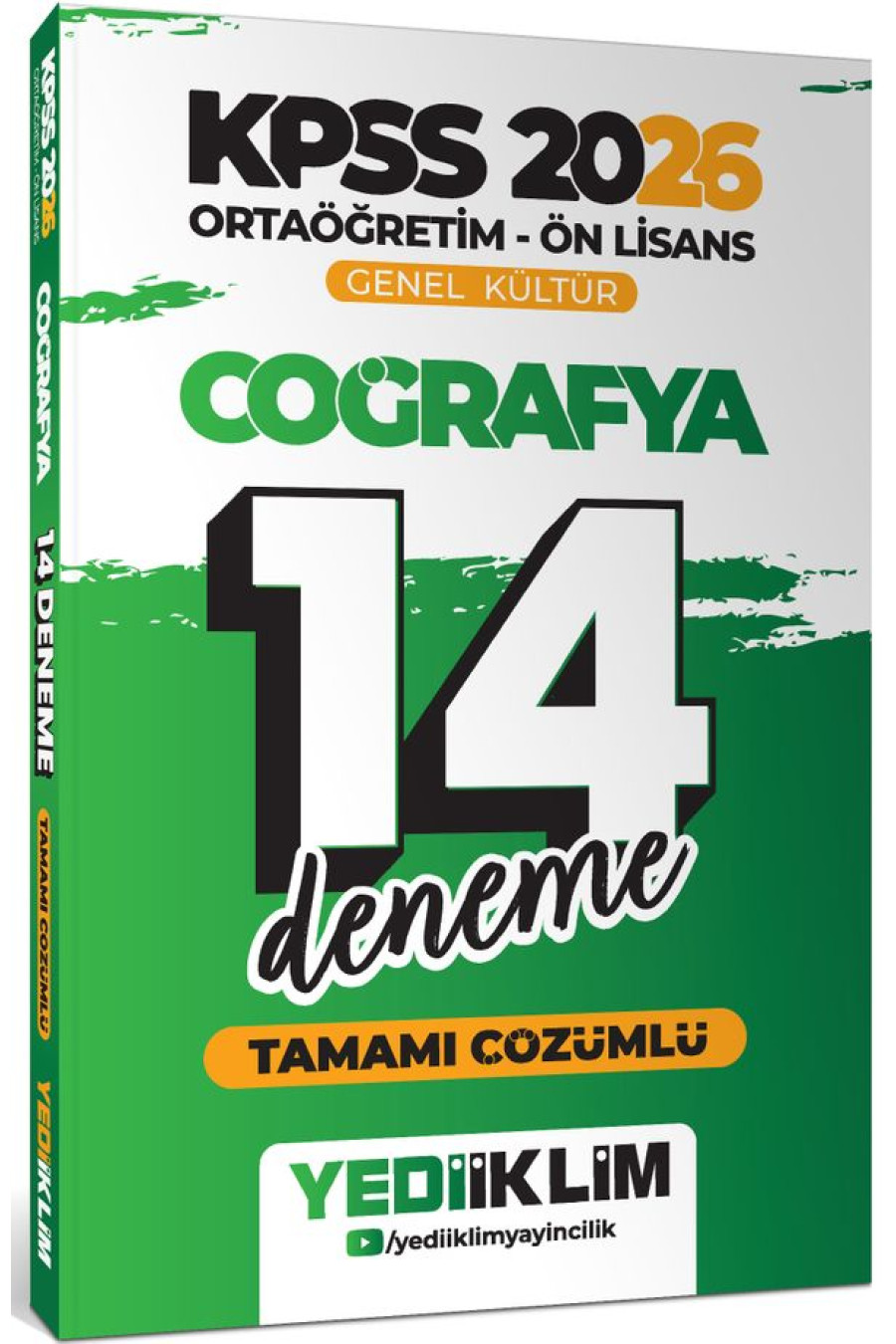 2026 KPSS Ortaöğretim Ön Lisans Genel Kültür Coğrafya Tamamı Çözümlü 14 Deneme
