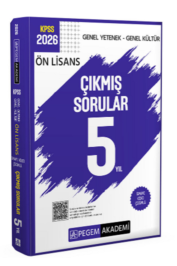 2026 KPSS Ön Lisans Genel Yetenek Genel Kültür Tamamı Video Çözümlü Çıkmış Sorular 5 Yıl